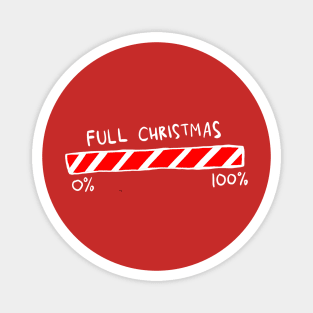 Full Battery Christmas Candy Cane Magnet